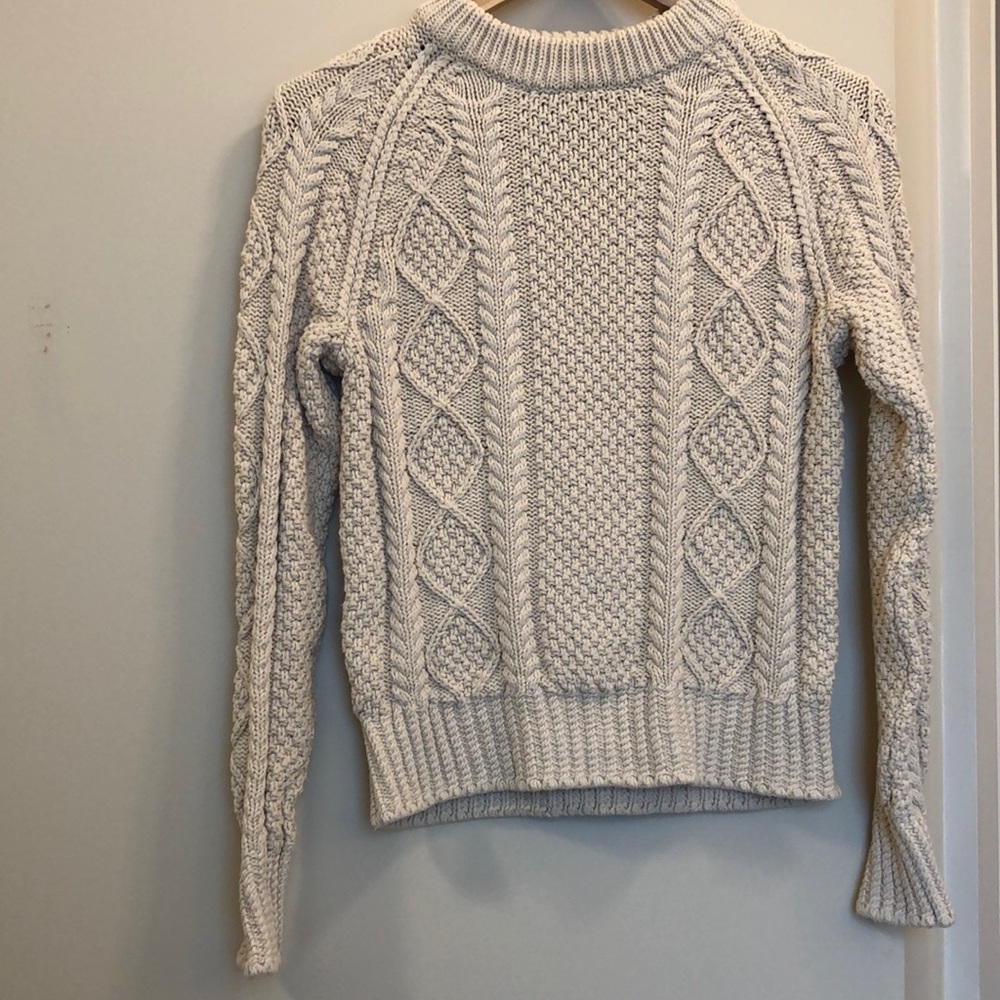 LL Bean/ Signature Fisherman Sweater/ Beige